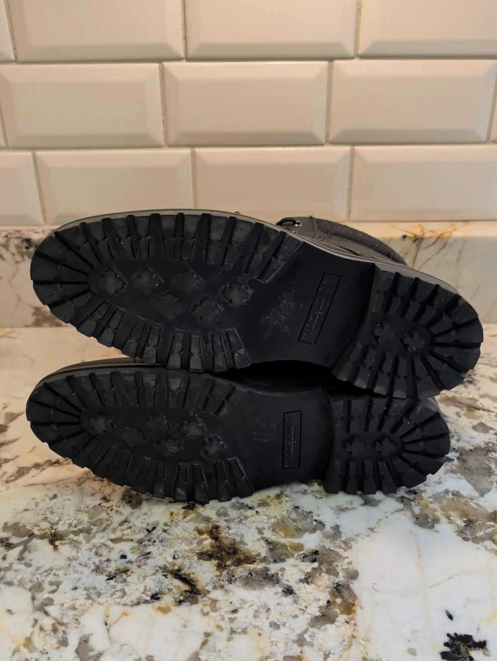 MEN'S MARK NASON, GENTLY PREOWNED BLACK SIZE 11.5 BOOTS